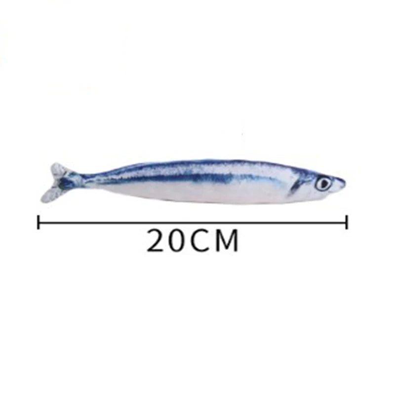Plush Fish Cat Teaser Toy