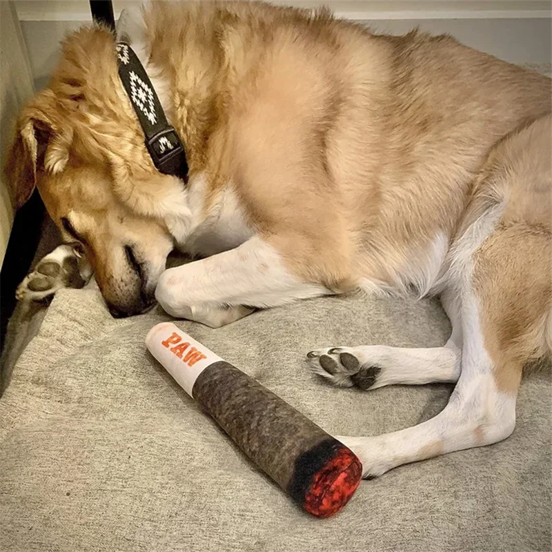 Cigar Squeaky Dog Chew Toy