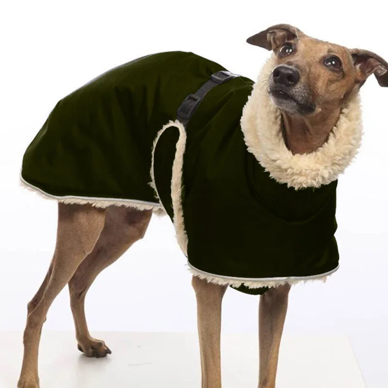 Fleece-Lined Waterproof Dog Jacket