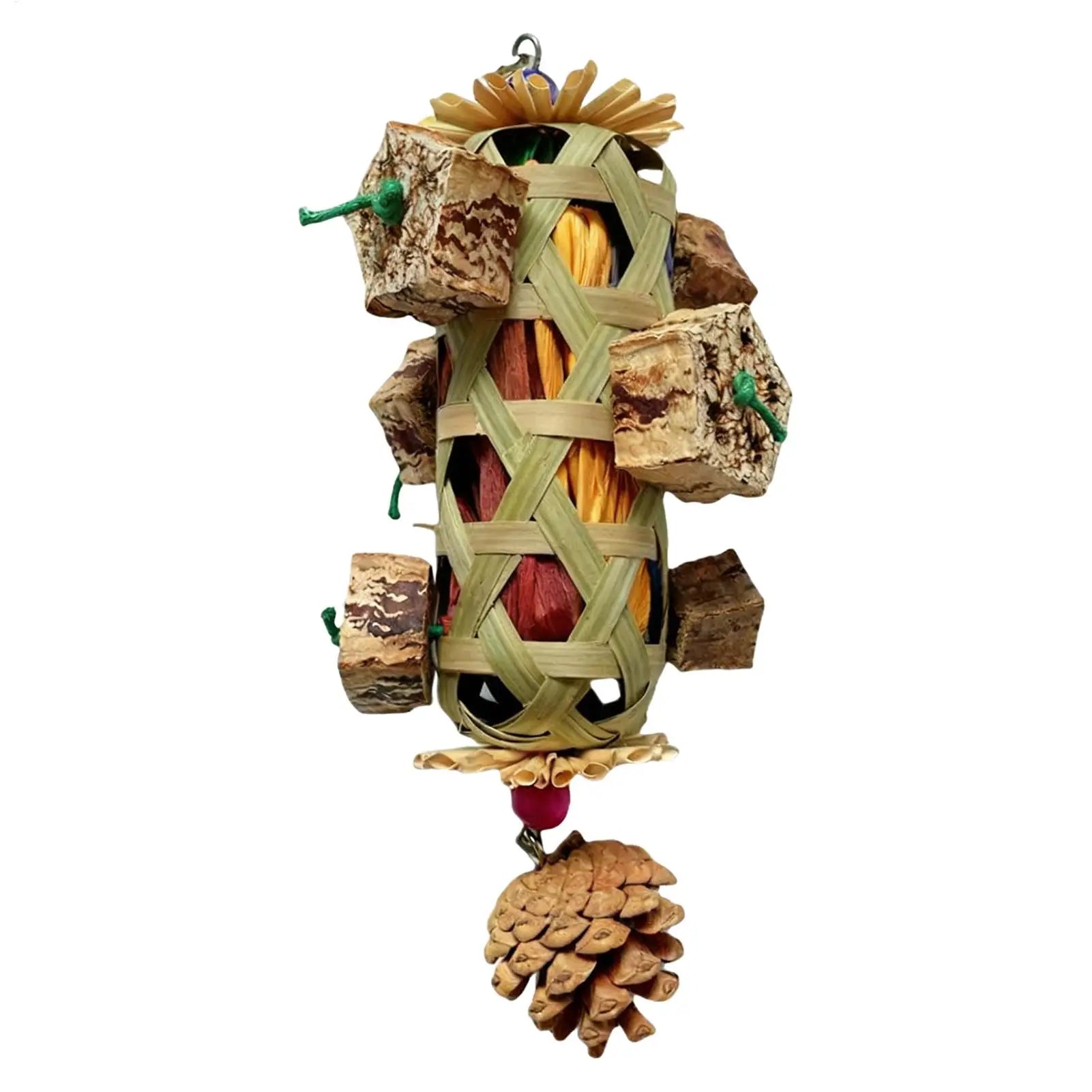 Colourful Parrot Foraging Chew Toy