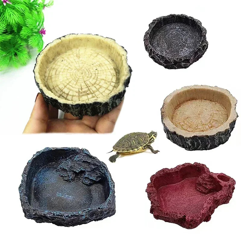 Resin Reptile Feeder Bowl
