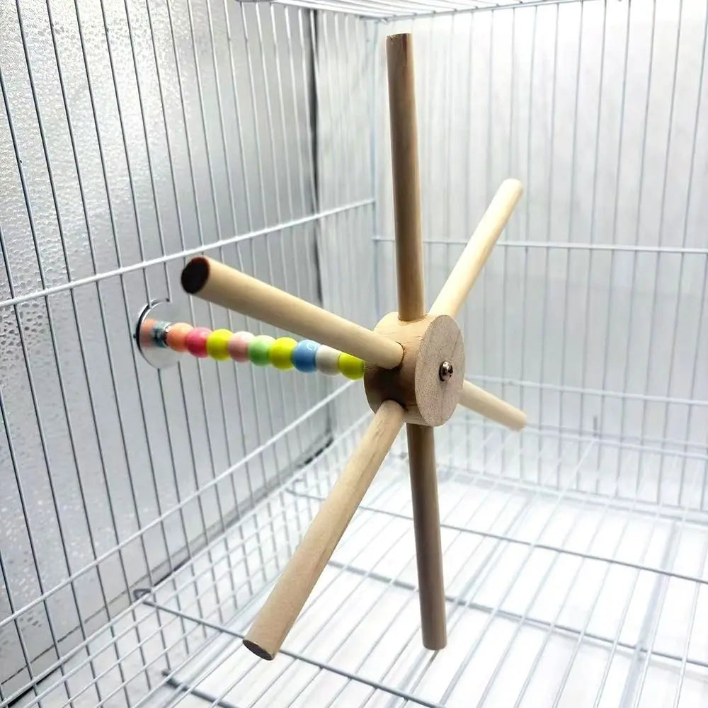 Colourful Bead Bird Perch Stand