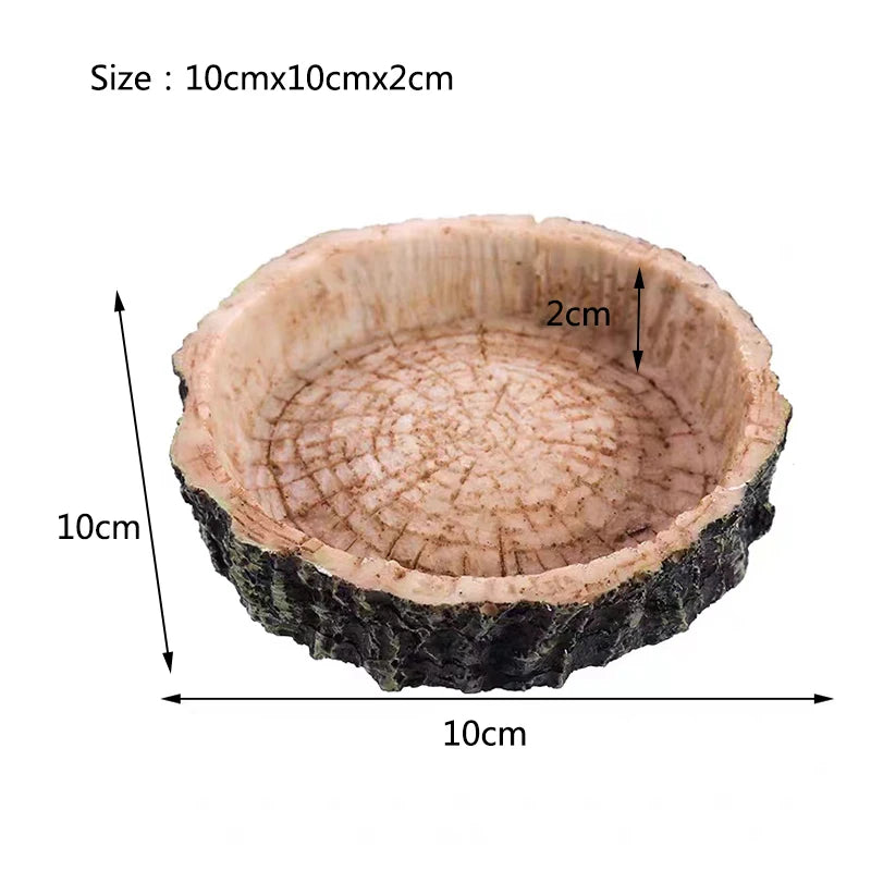 Resin Reptile Feeder Bowl