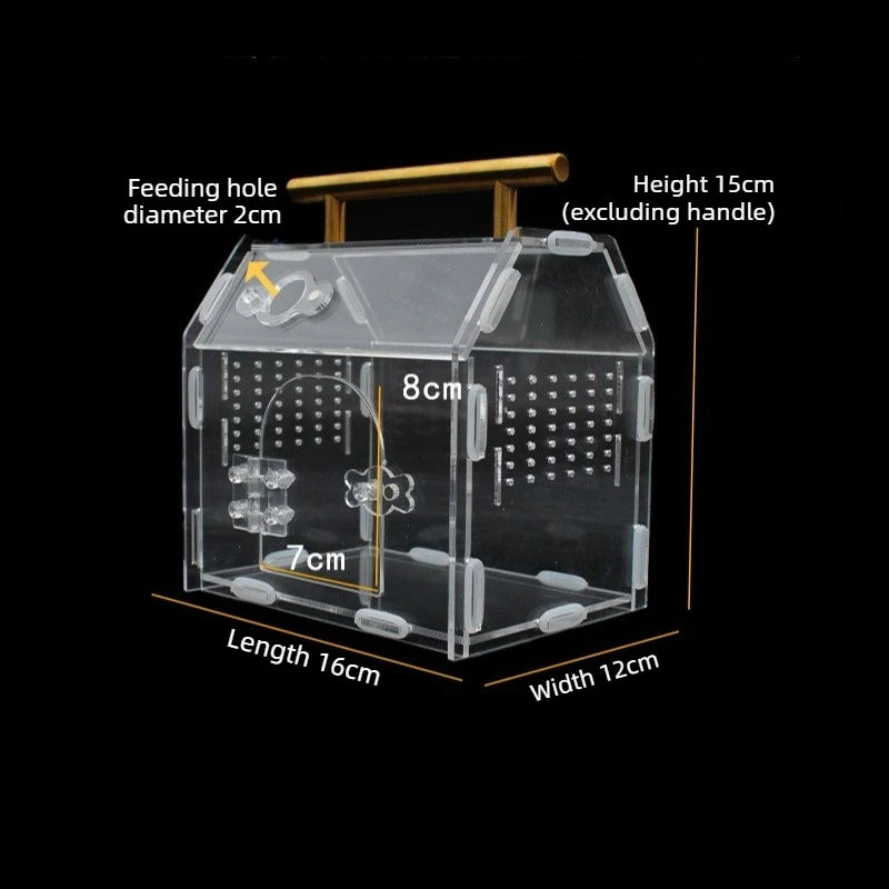 Acrylic Portable Reptile Cage