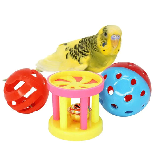 Bell Ball Bird Chew Toy