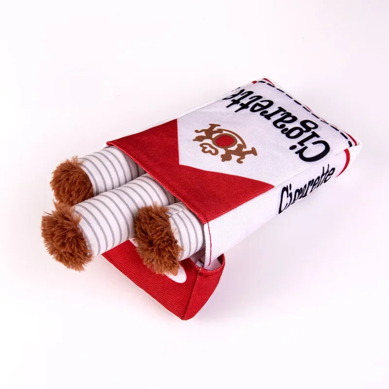 Giggling Cigarette Dog Plush Toy