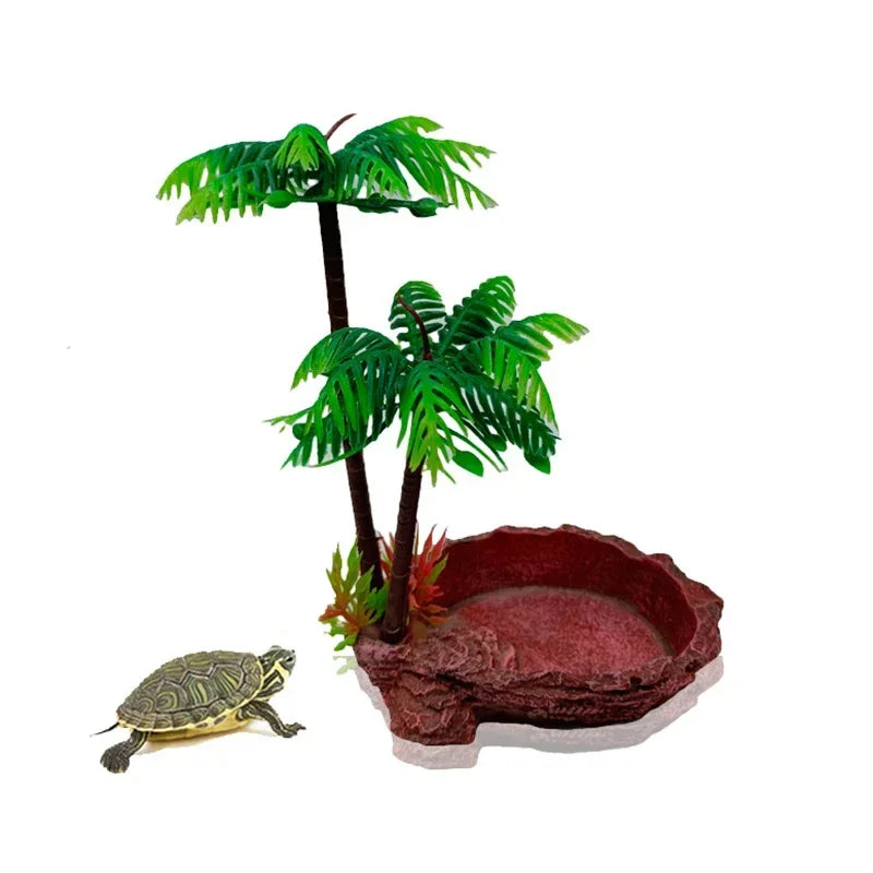 Resin Reptile Feeder Bowl