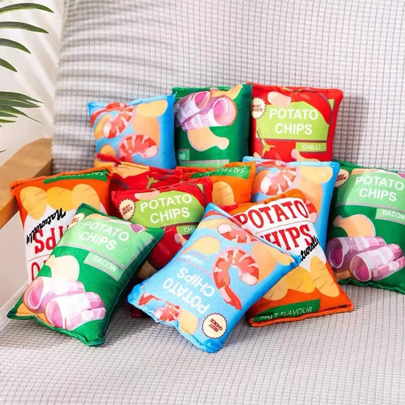 Crisps Plush Squeaky Dog Toy