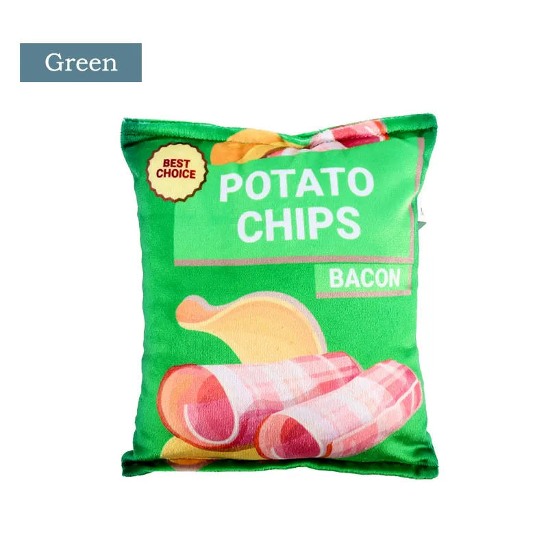 Crisps Plush Squeaky Dog Toy