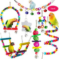 7-Piece Parrot Cage Toy Set