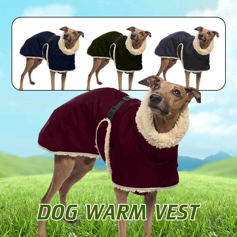 Fleece-Lined Waterproof Dog Jacket