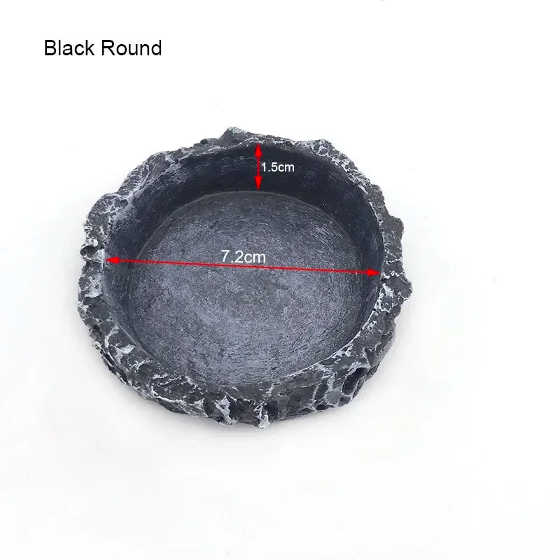Resin Reptile Feeder Bowl