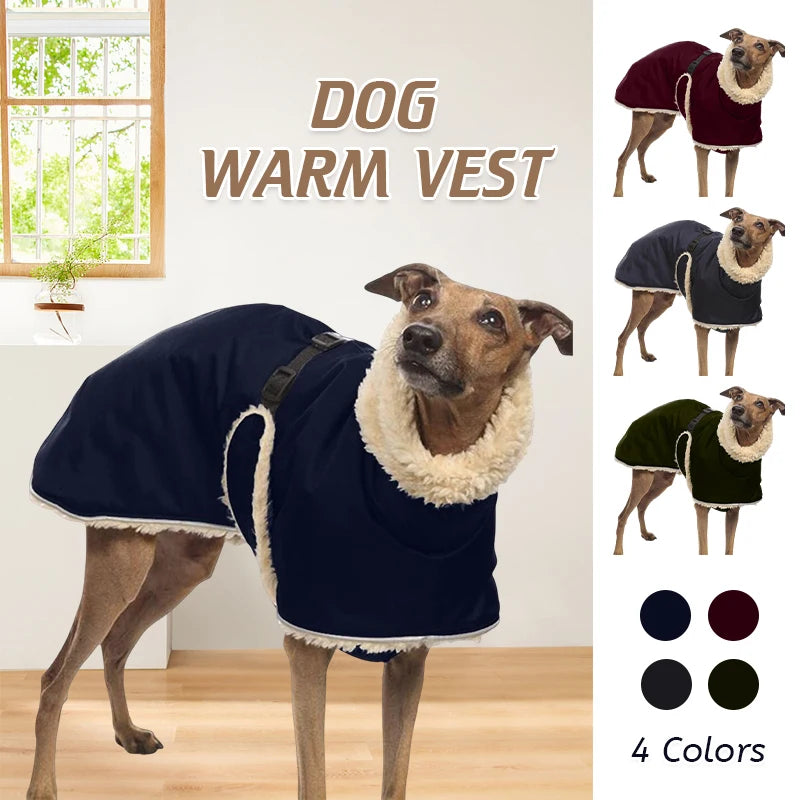 Fleece-Lined Waterproof Dog Jacket