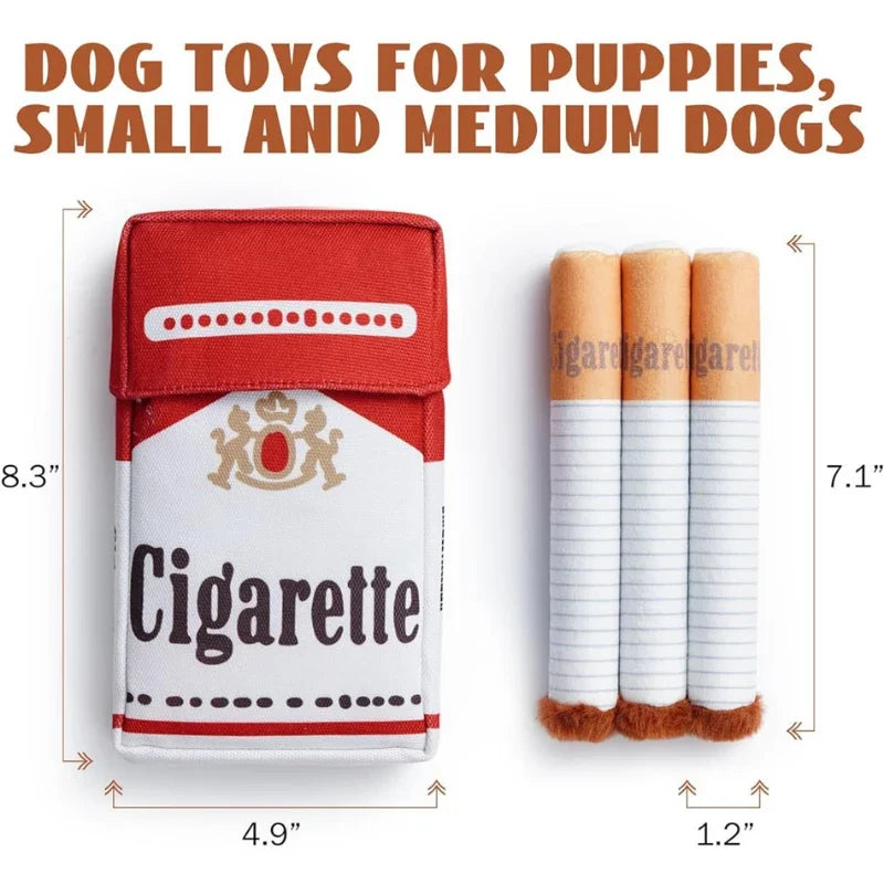 Giggling Cigarette Dog Plush Toy
