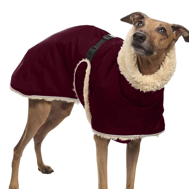 Fleece-Lined Waterproof Dog Jacket