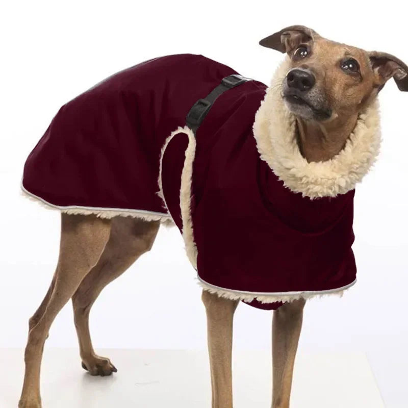 Fleece-Lined Waterproof Dog Jacket