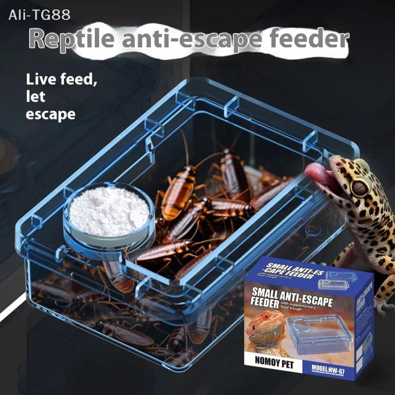 Anti-Escape Reptile Feeder Bowl