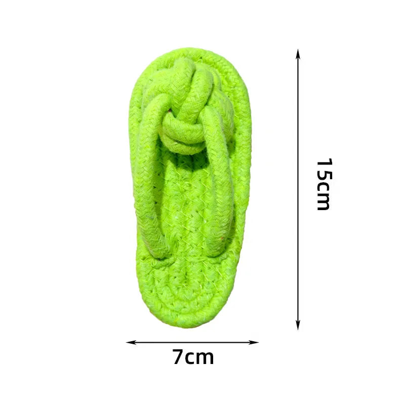 Slipper Cotton Rope Dog Chew Toy