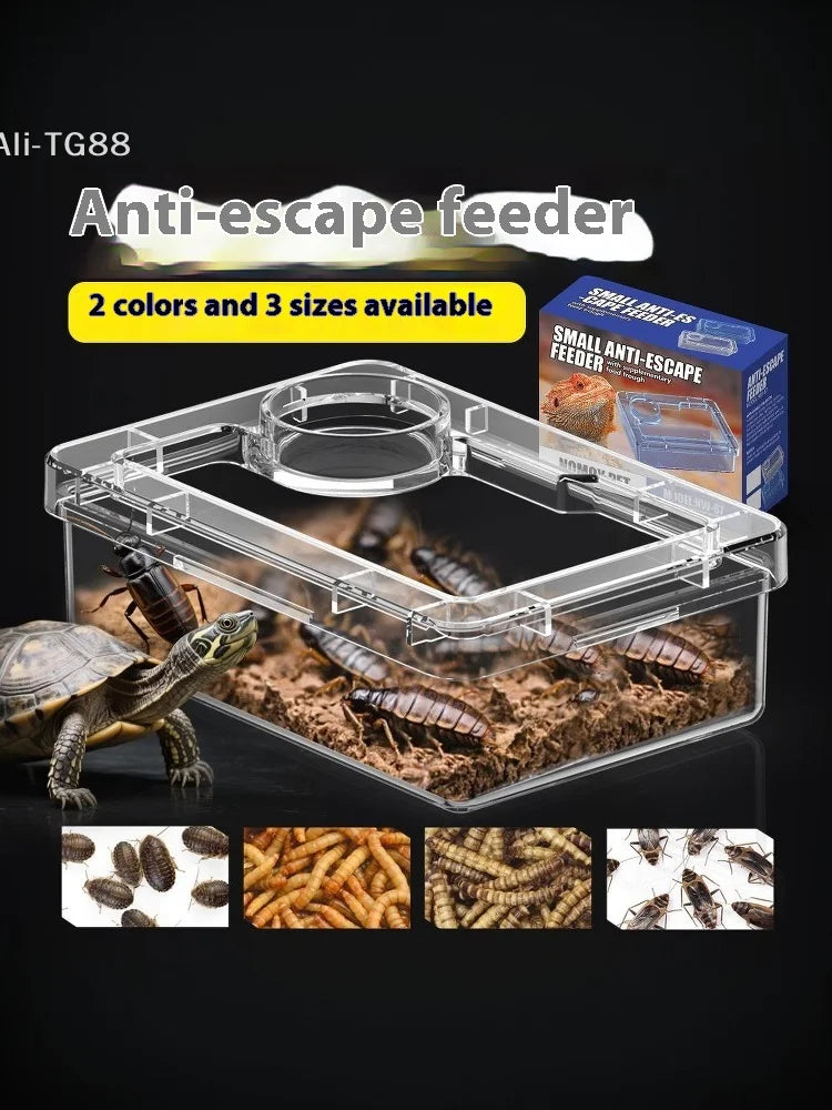 Anti-Escape Reptile Feeder Bowl