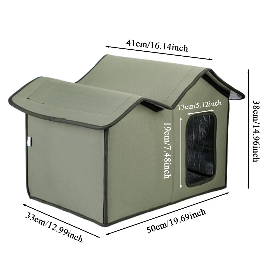 Weatherproof Outdoor Cat House