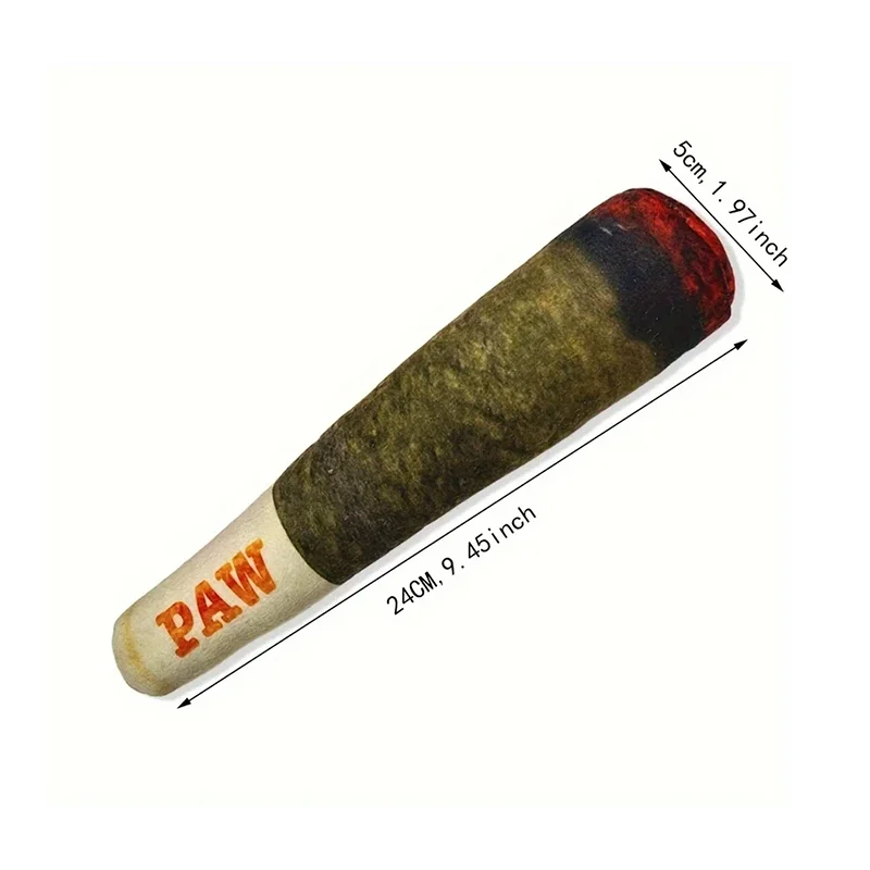 Cigar Squeaky Dog Chew Toy
