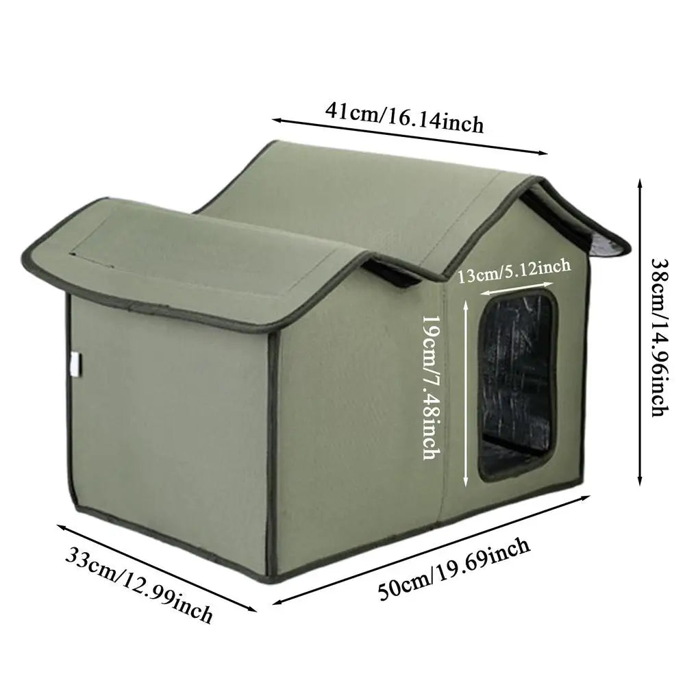 Weatherproof Outdoor Cat House
