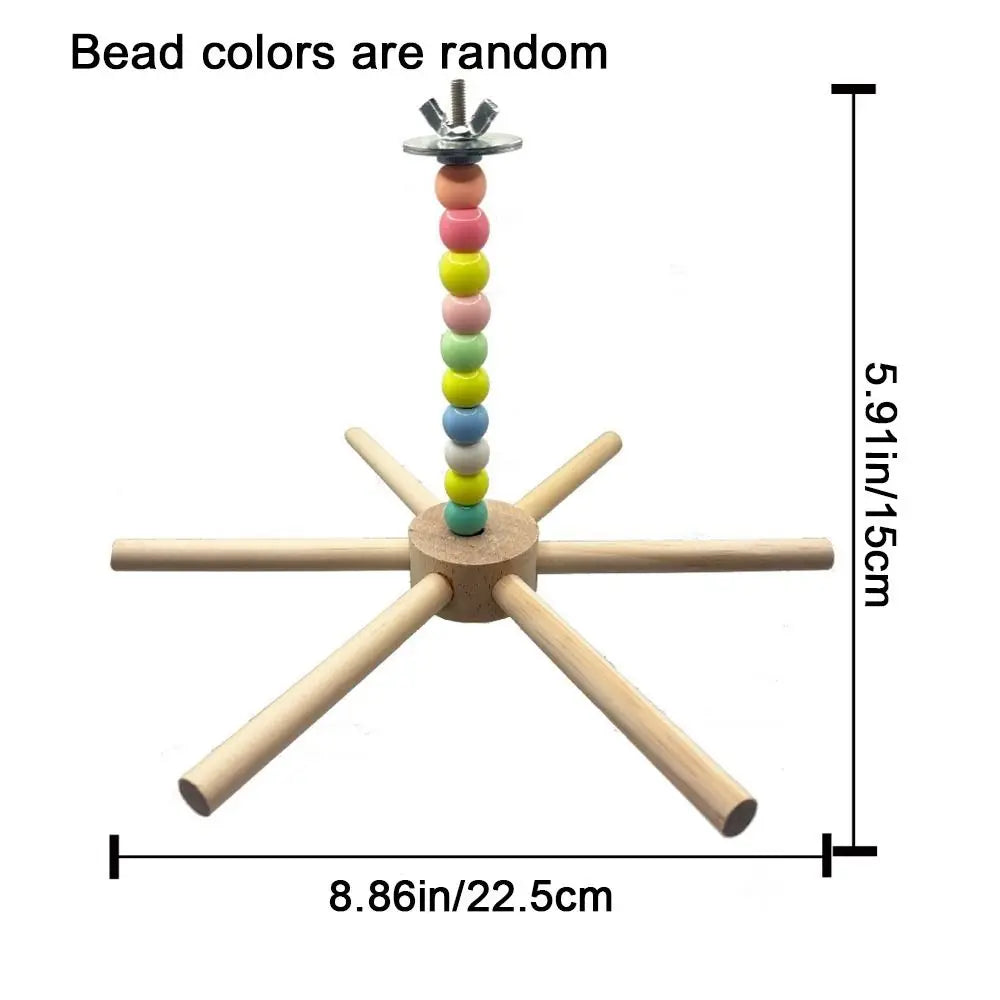 Colourful Bead Bird Perch Stand