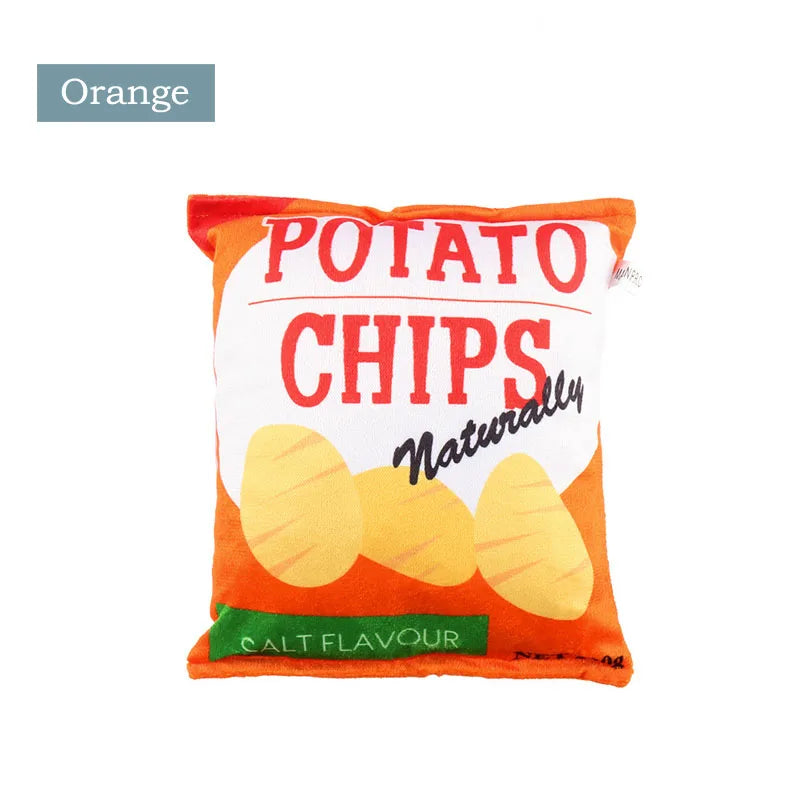 Crisps Plush Squeaky Dog Toy