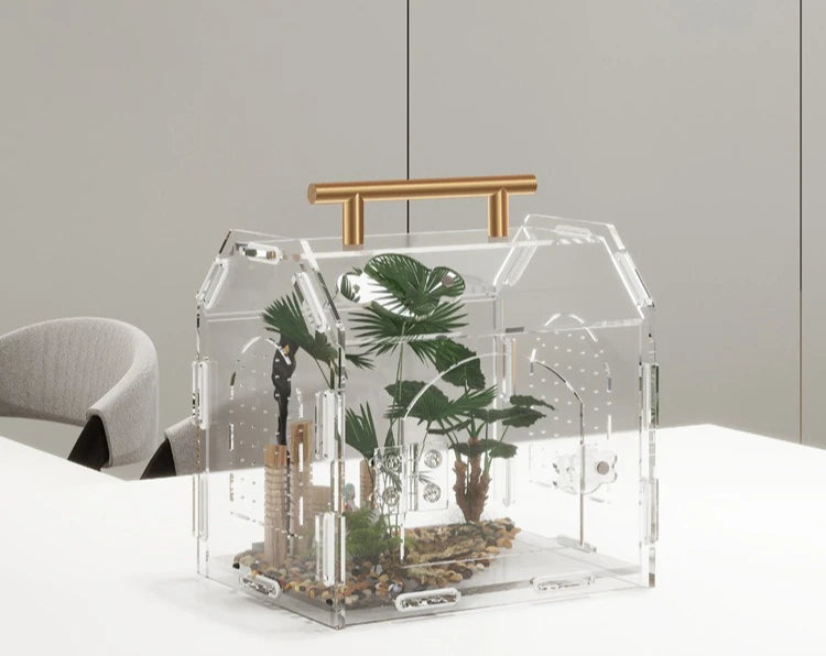 Acrylic Portable Reptile Cage
