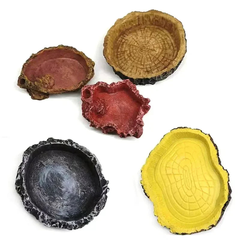 Resin Reptile Feeder Bowl