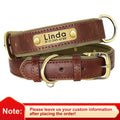 Custom Engraved PU Leather Dog Collar