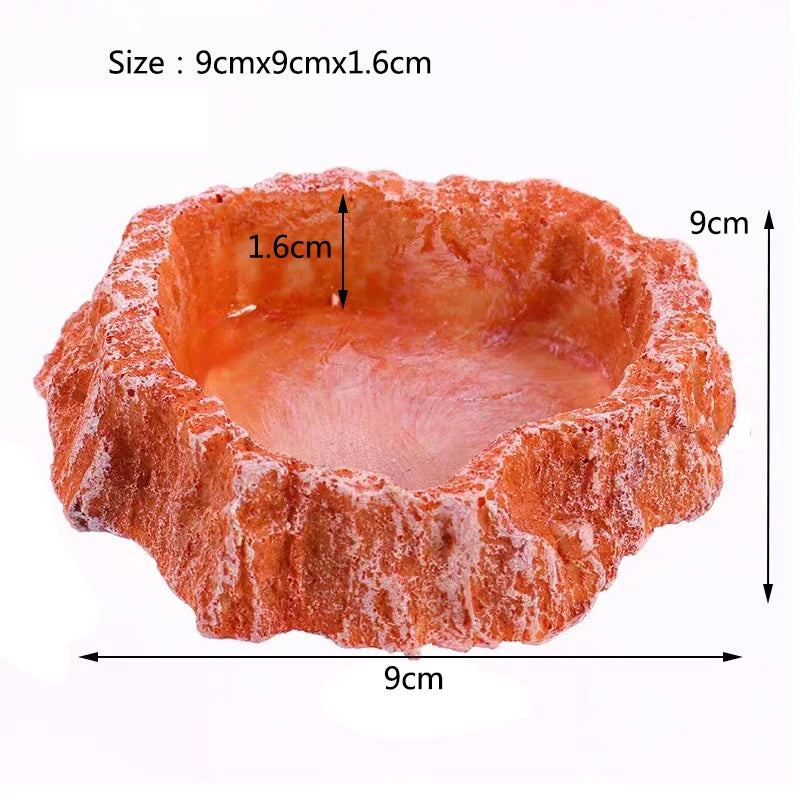 Resin Reptile Feeder Bowl