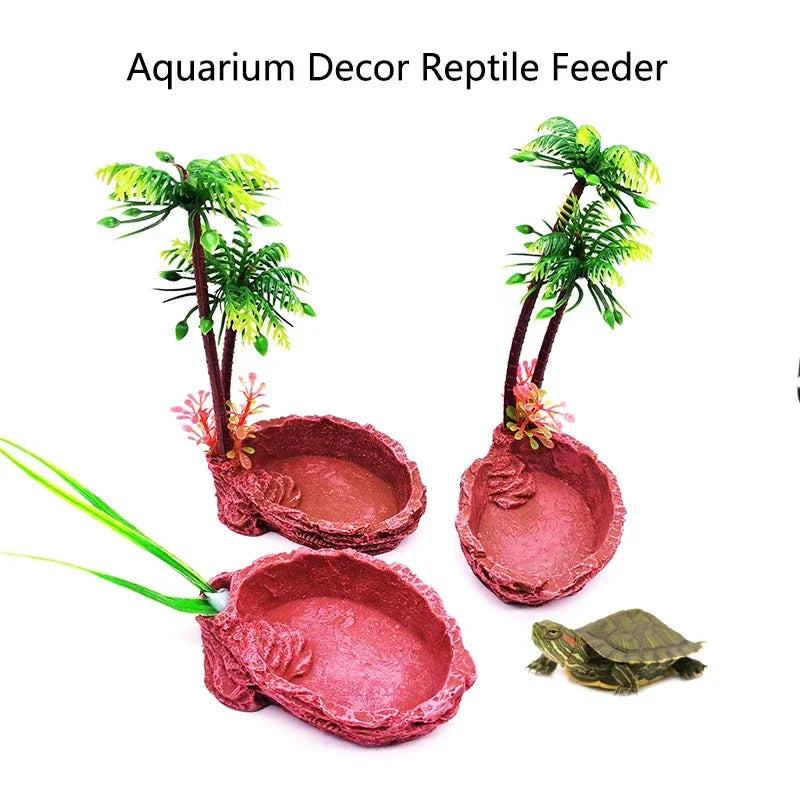 Resin Reptile Feeder Bowl