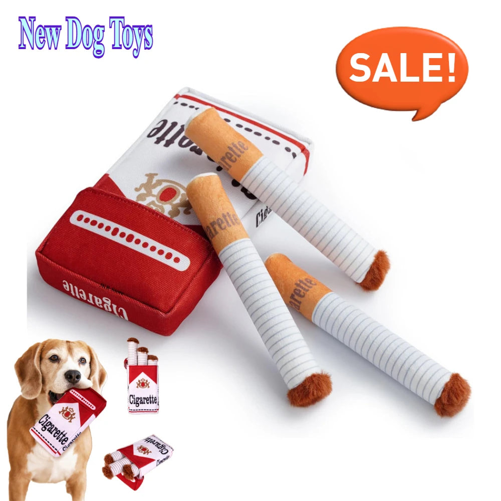Giggling Cigarette Dog Plush Toy