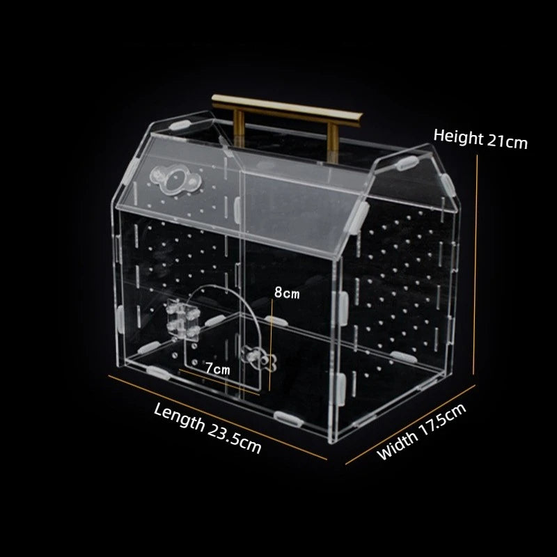 Acrylic Portable Reptile Cage