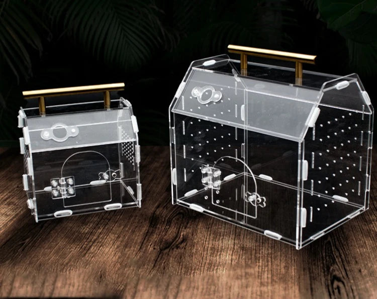 Acrylic Portable Reptile Cage