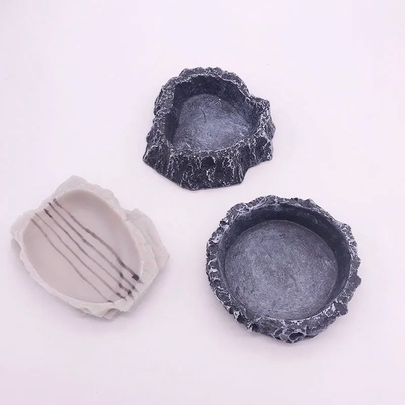 Resin Reptile Feeder Bowl