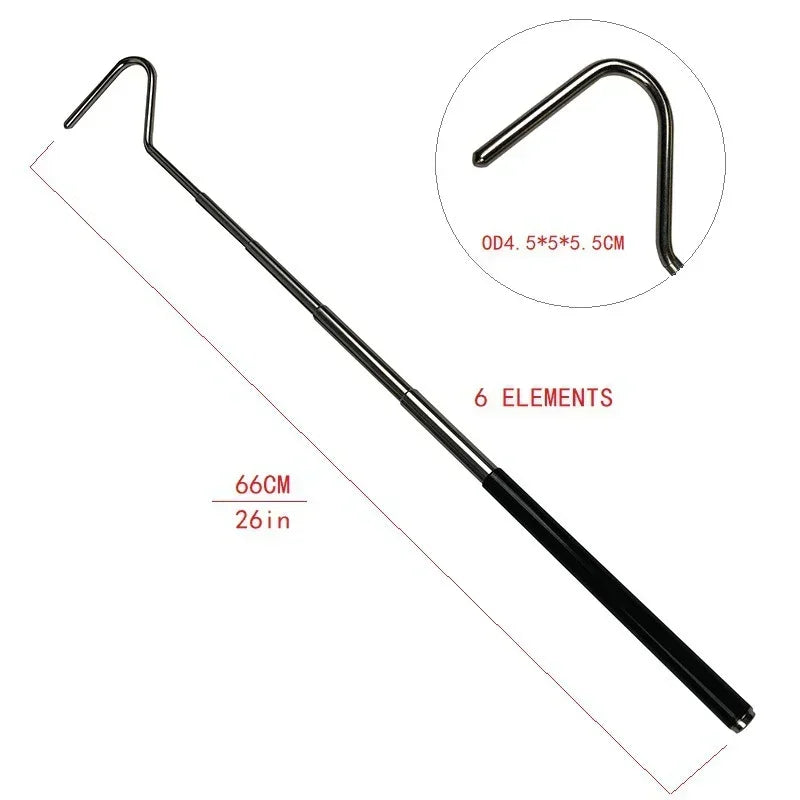 Extendable Snake Handling Hook