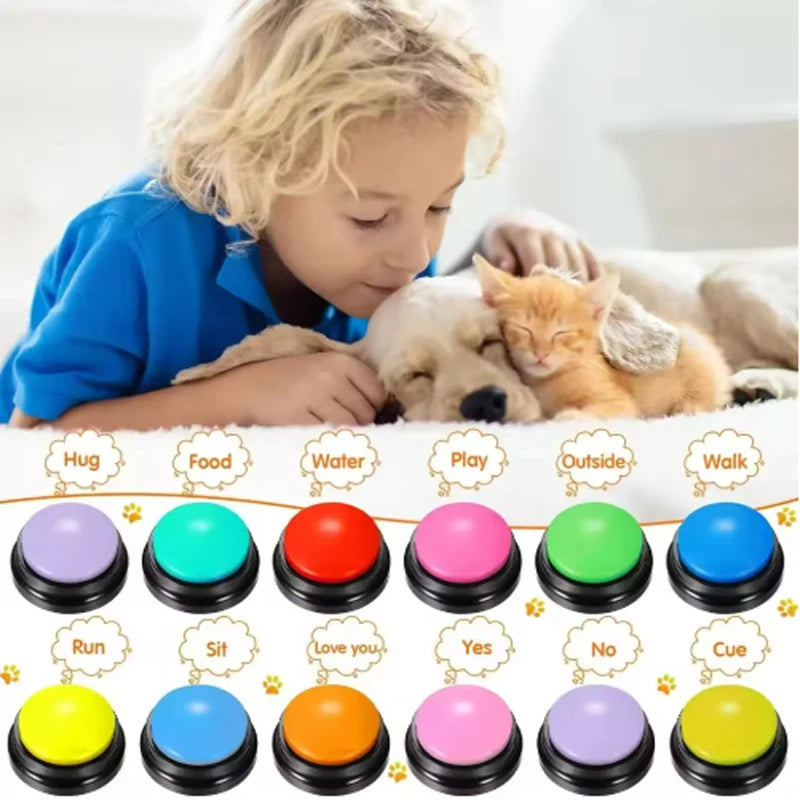 Recordable Pet Talking Button Toy