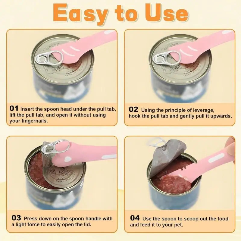 Pet Can Opener & Feeding Spoon