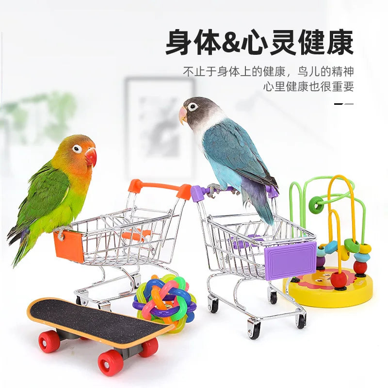 Bird Basketball & Shopping Cart Toy