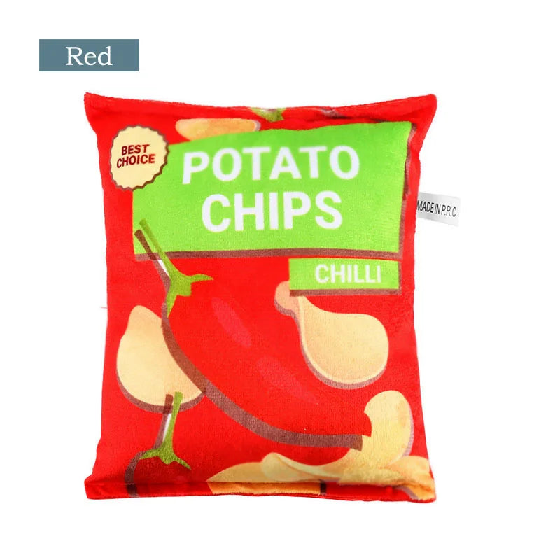 Crisps Plush Squeaky Dog Toy