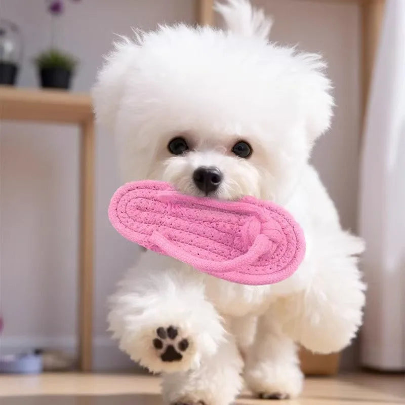 Slipper Cotton Rope Dog Chew Toy