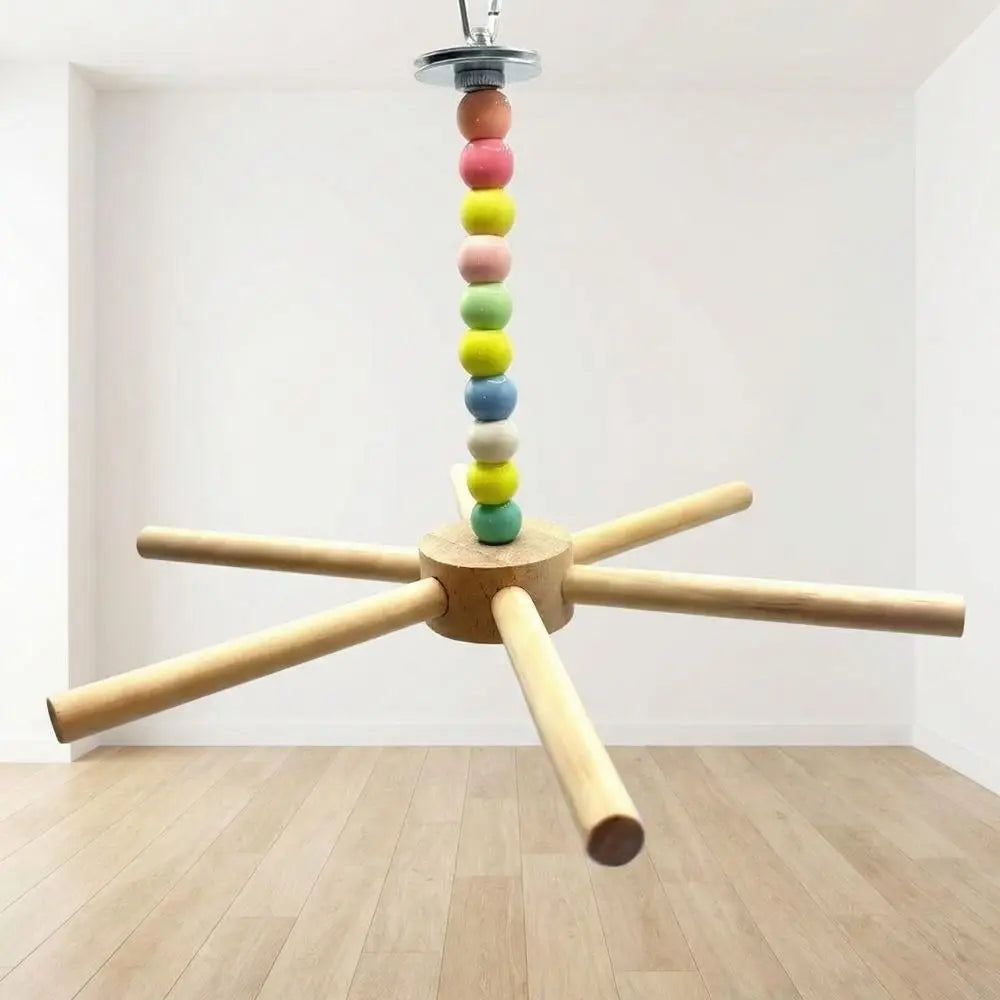 Colourful Bead Bird Perch Stand