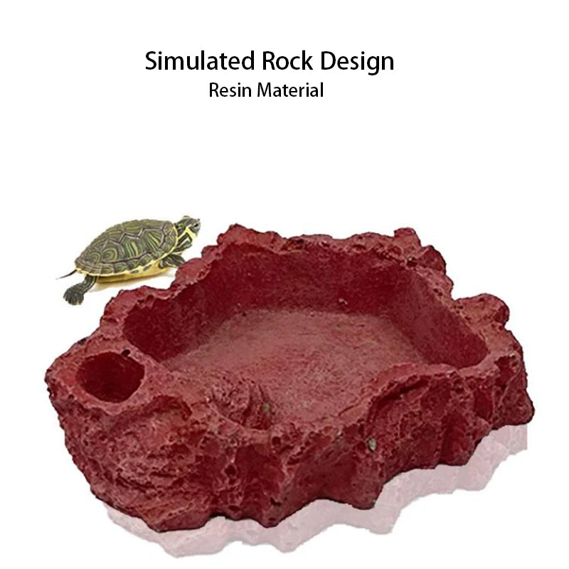 Resin Reptile Feeder Bowl