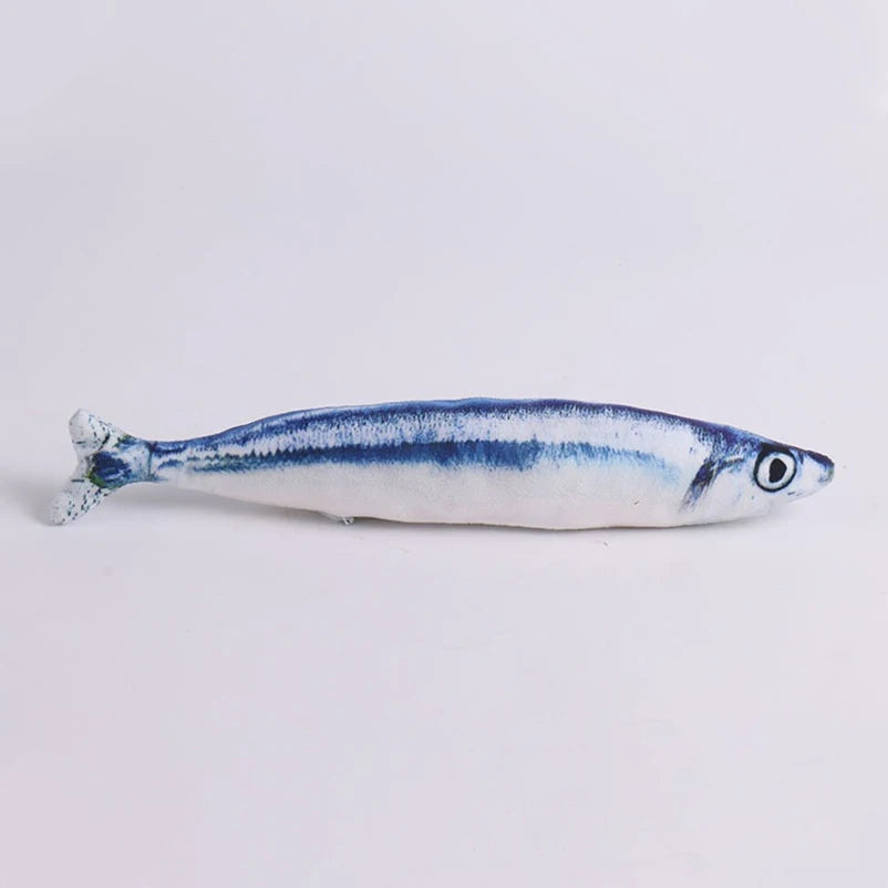 Plush Fish Cat Teaser Toy
