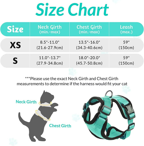 Breathable Cat & Dog Harness Set