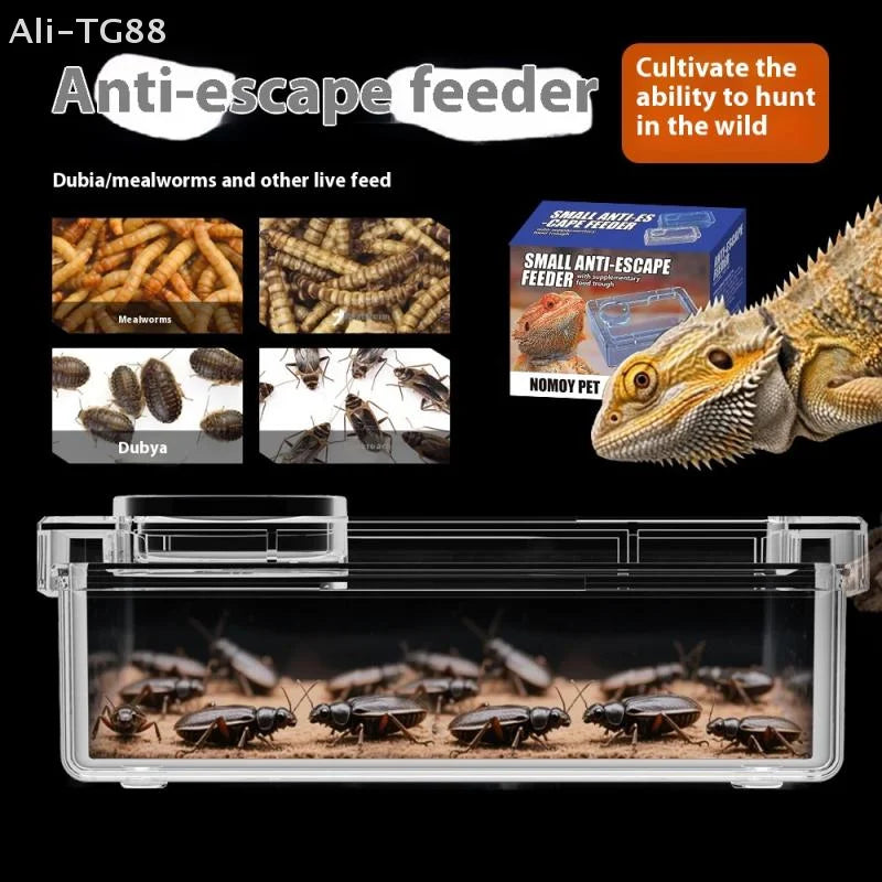 Anti-Escape Reptile Feeder Bowl