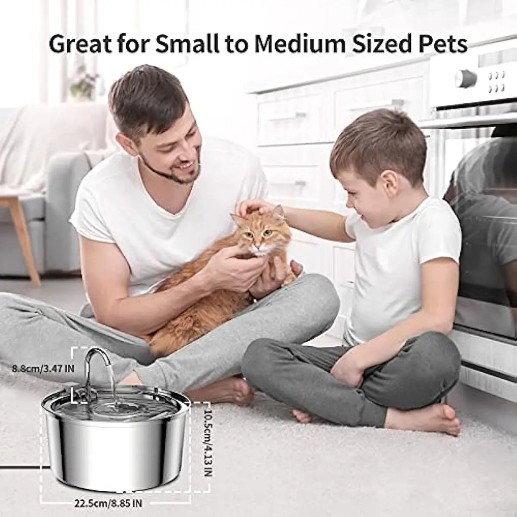Stainless Steel Cat Water Fountain