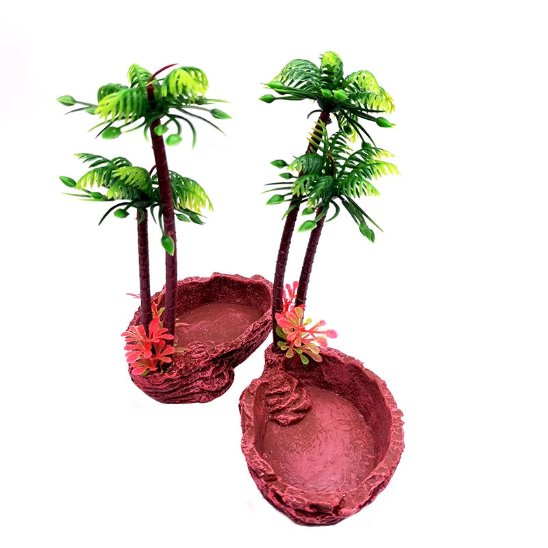 Resin Reptile Feeder Bowl
